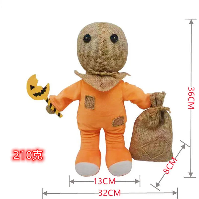 2 Styles New Trick R Treat Sam Plush Doll of Halloween The Great Autumn Spirit Figure Plush Toys  Kid Birthday Gift Room Decor