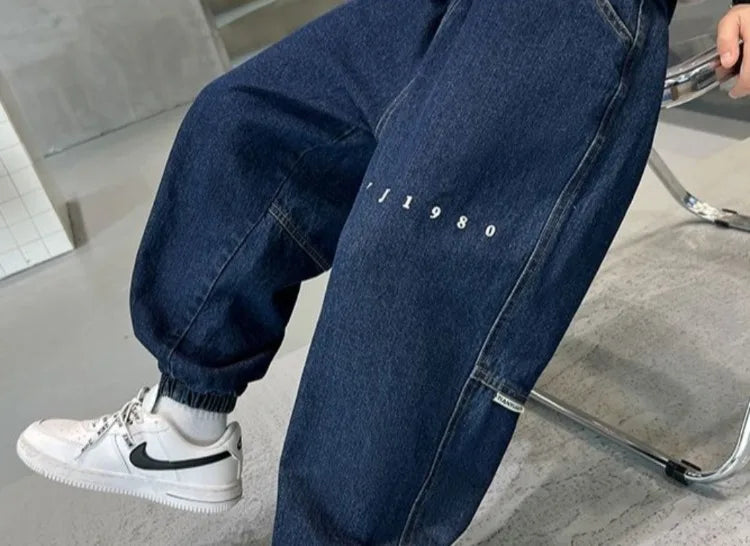 Boys Jeans Spring Autumn 2025 New Style Casual Pants Trendy Stretch Fabric Comfort Fit Toddler Boys