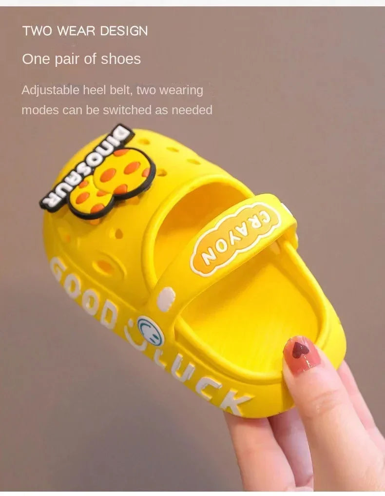 Cute New Animal Baby Boys Slippers Summer Kids Cartoon Sandals Toddler Beach Shoes Girls Cute Slides Children Slippers