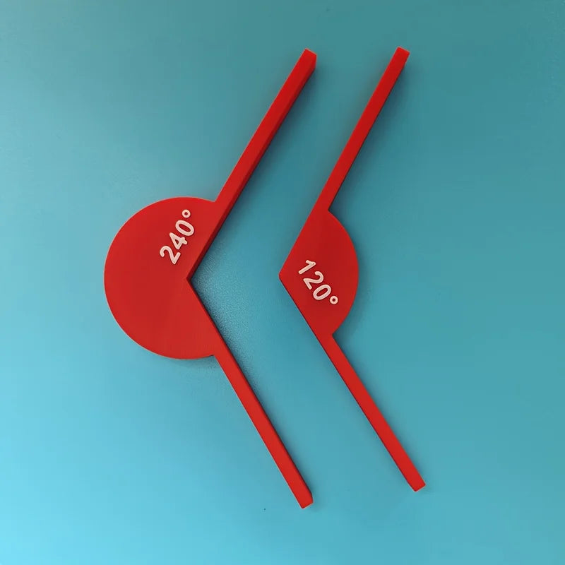 360 Degree Protractor Math Circle Protractors Mathematical Geometry Tool Angle Measurement Educational Toy for Student 3D Print