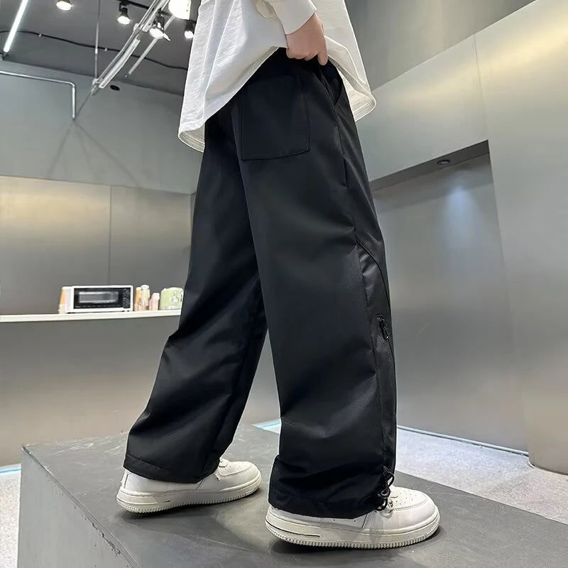 Fashion Boys Fleece Pants Autumn Winter Kids Casual Sport Pants Teenage Windproof  Warm Trousers Children Clothing 4-14 Years