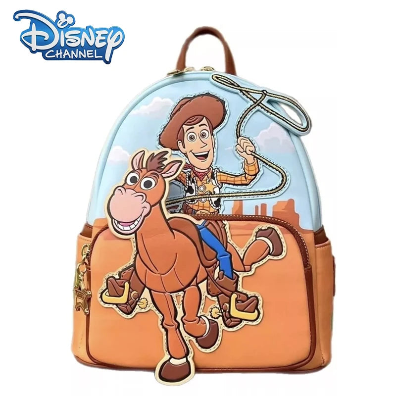 Loungefly Pixar Toy Story 1-4 Series Rex Buzz Lightyear Woody Lotso Cosplay Mini Backpack Purse