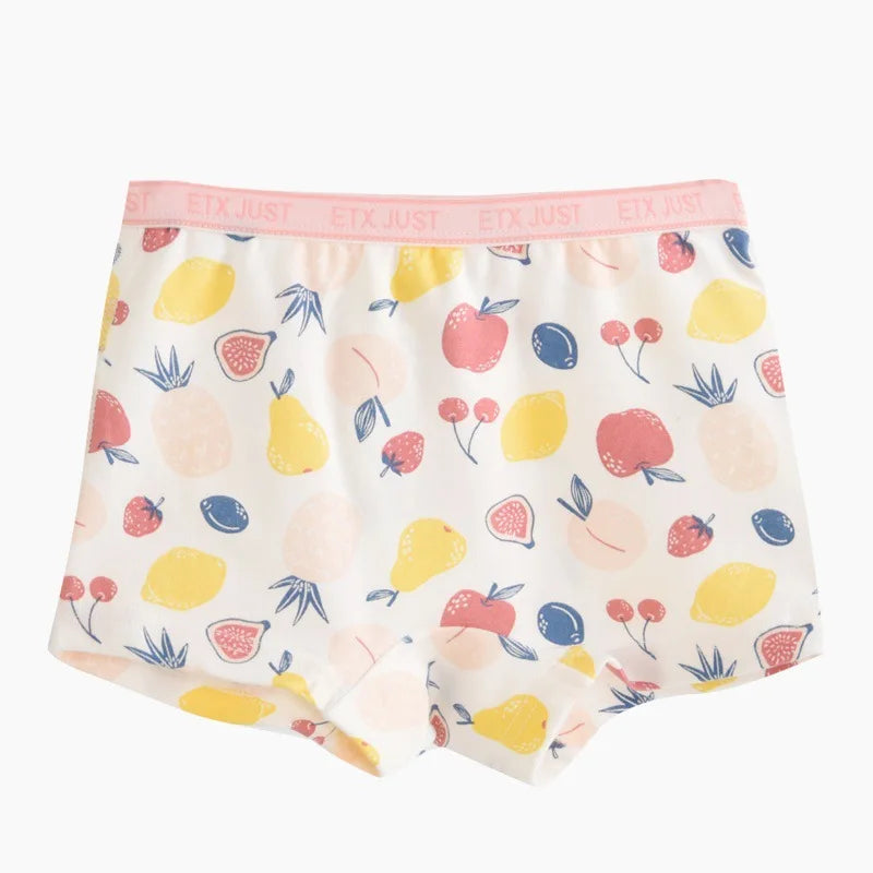 new children high quality cartoon girls cotton boxer shorts panties kids underwear  2-14 years old teenager 5pcs/lot student