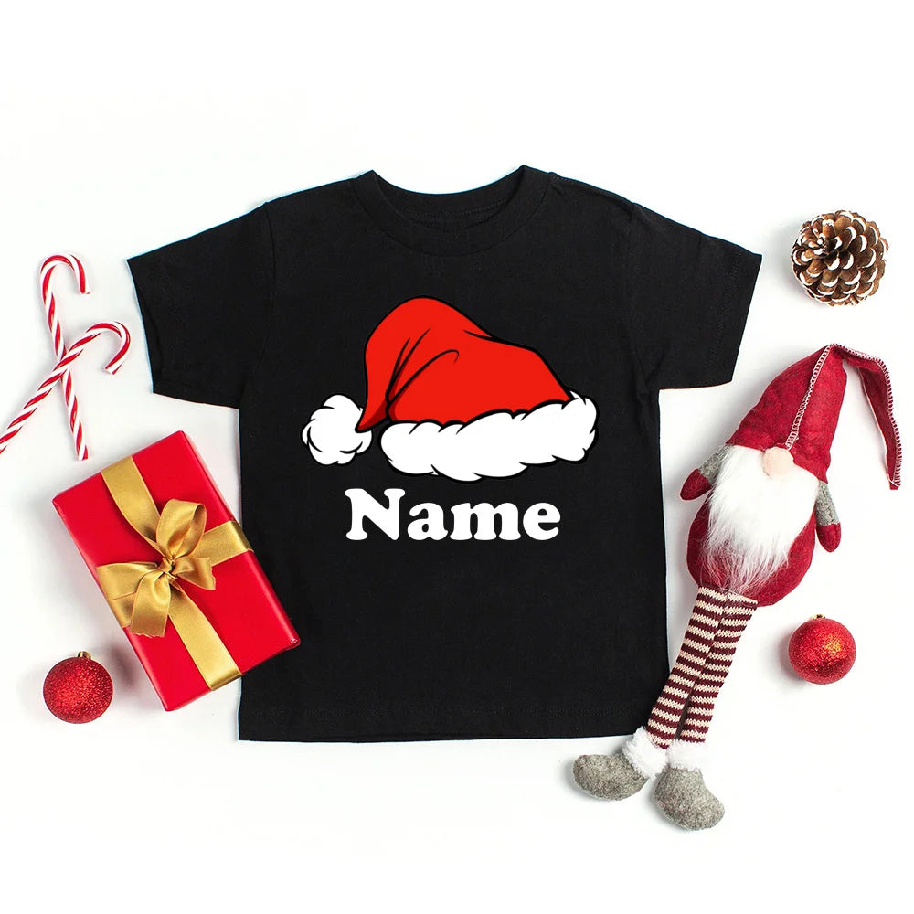 Personalised Christmas Family Matching Outfits Custom Dad Mom Kids Shirt Baby Bodysuit Family Clothes Christmas Party Shirt