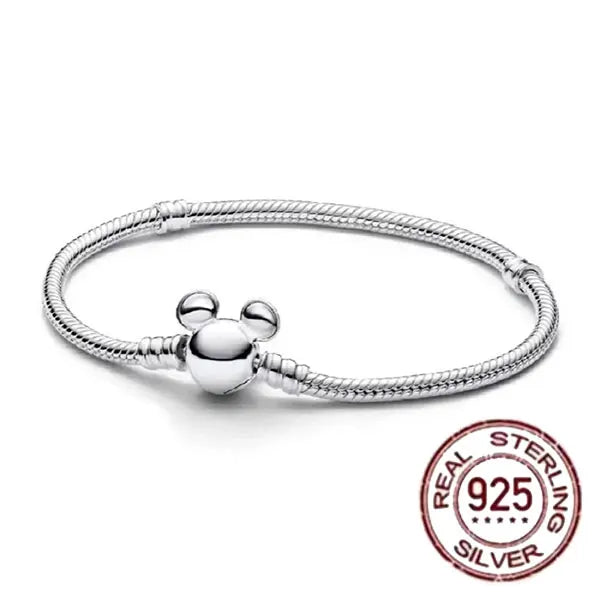 Hot selling S925 sterling silver crown snake bone bracelet, suitable for original DlY bracelet, women's fashion jewelry