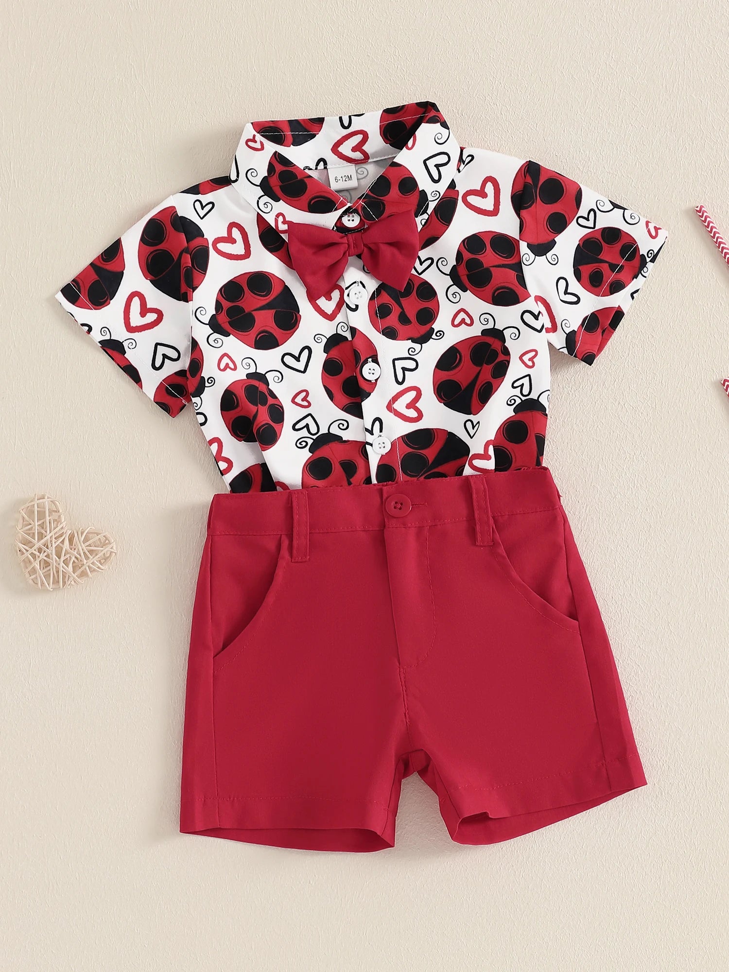 Toddler Boys Summer Outfit Set Short Sleeve Dinosaur Print Shirt with Shorts Kids Clothing Set for Baby Boys