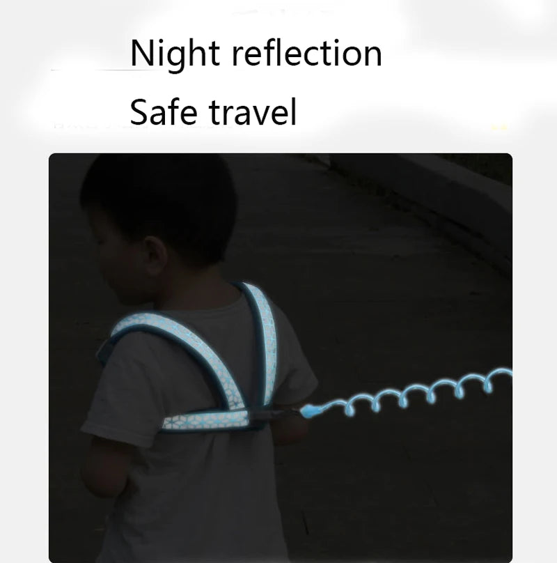 2 in 1 Baby Harness Belt Leashes+Anti Lost Wrist Link,Child Anti Lost Leash Baby Cute Harness Belt Strap Hold Kids Wrist Link