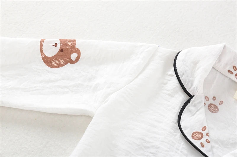 New Spring Autumn Baby Clothes Kids Pajamas Children Boys Sleepwear Tops And Pants Infant Girls Clothing Toddler Casual Costume