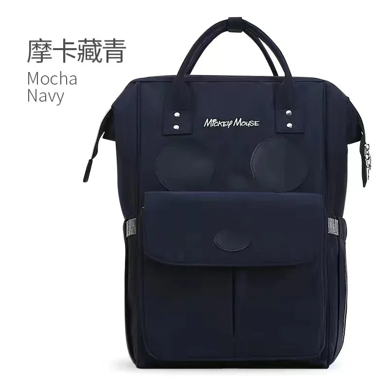 Disney Mickey Original New Diaper Bag Backpack Luxury Brand Baby Diaper Bag Large Capacity Multi-function Cartoon Baby Bag