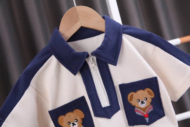 New Summer Baby Boys Clothes Suit Children Fashion T-Shirt Shorts 2Pcs/Set Kids Outfits Toddler Casual Costume Infant Tracksuits