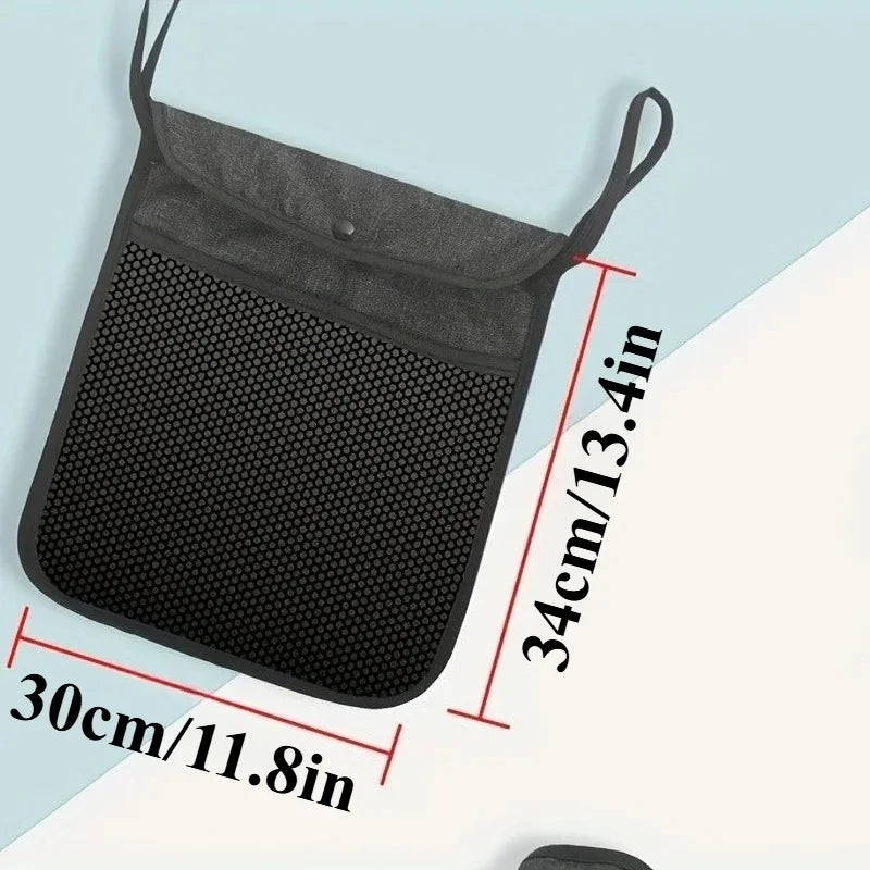 Baby Stroller Organizer Net Mesh Storage Bag with Large Storage Space Non-Slip Stroller Accessories for Diaper Toys Snacks