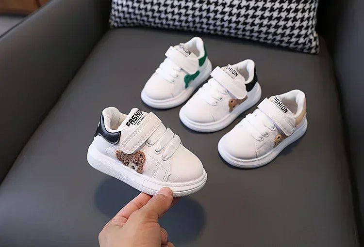 1-6 Years Old Children Autumn Sports Shoes Cat Paw Baby Girl Small White Shoes Casual Children Skate