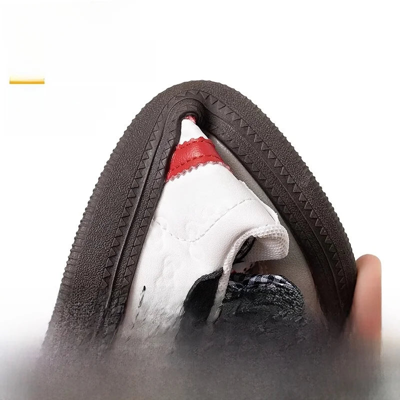 Kids'Casual Shoes Cartoon Hello Kitty Bow PU Leather Spring Shoes For Girls Anti-slip Velcro White Shoes Size 23-37