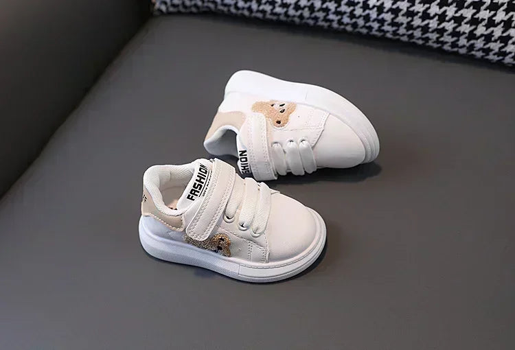 1-6 Years Old Children Autumn Sports Shoes Cat Paw Baby Girl Small White Shoes Casual Children Skate