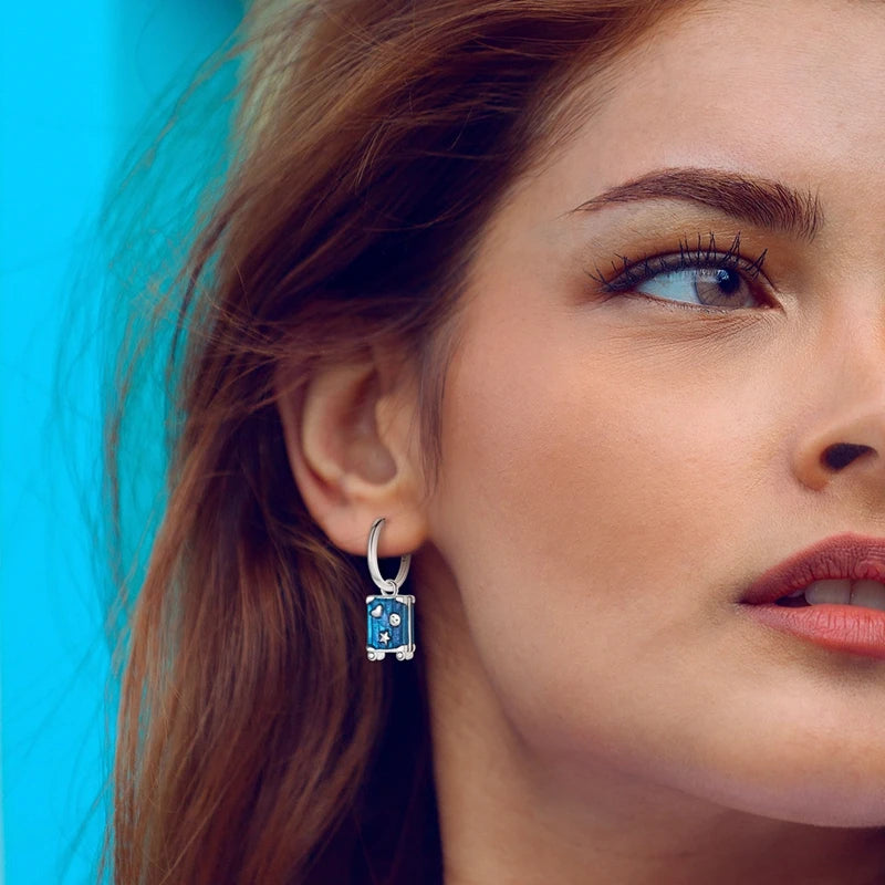 925 Sterling Silver Career Eardrop Musical Note Earrings Painter Microphone Earrings Fit For Women Workplace Birthday Gift