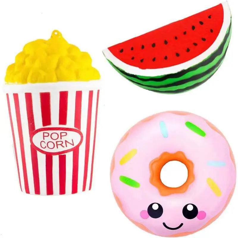 Langsam aufsteigende Squishy-Spielzeuge Galaxy Starry Packs Duftendes Squishy-Quetschspielzeug Stressabbau-Geschenk (Zahn + Panda + Einhorn + Hirsch)