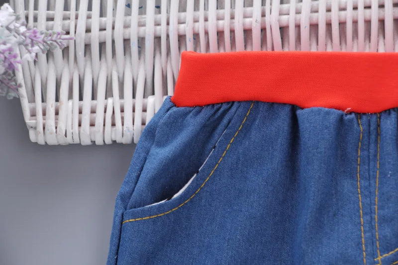 New Summer Baby Clothes Suit Children Boys Fashion T-Shirt Shorts 2Pcs/Set Infant Outfits Toddler Casual Costume Kids Tracksuits