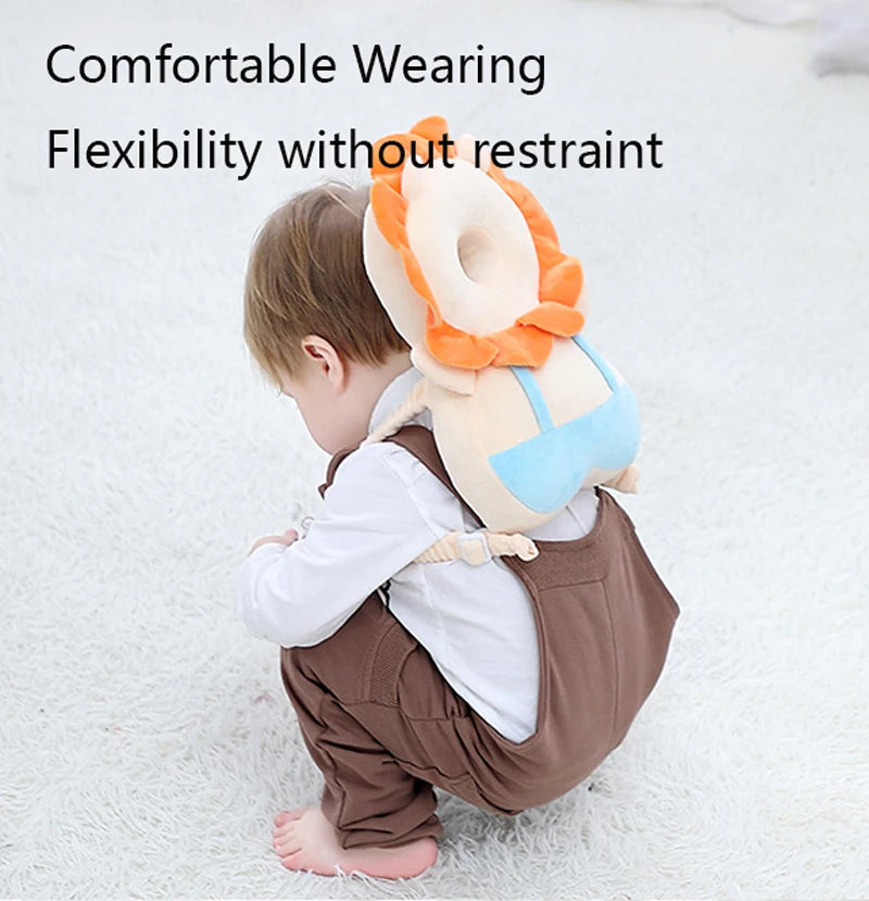 Toddler Baby Head Protection Cushion Backpack Wear Pillow For Kids 0-3 Y Children Protective Cushion Rabbit Security Pillows