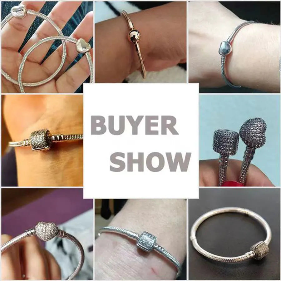 Hot selling S925 sterling silver crown snake bone bracelet, suitable for original DlY bracelet, women's fashion jewelry