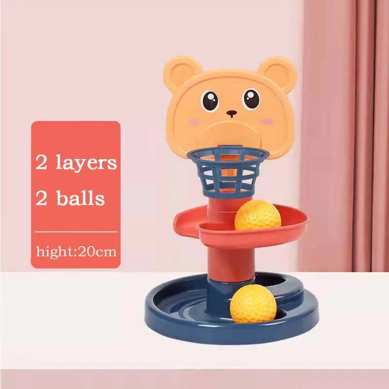Montessori Baby Toy Rolling Ball Children Montessori Educational Games For Babies Stacking Track Baby Development Toys Children