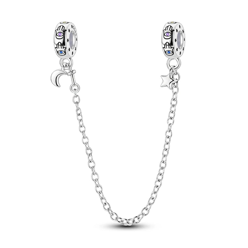 Hot Sales 925 Sterling Silver Charms Beads Devil's Eye Fatima's Hand Cross Beads Fit Original Bracelet Women DIY Jewelry Gifts