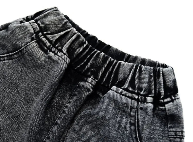 Kids' Loose Fit Dad Jeans for Boys & Girls, Big Kids Spring Autumn School Jeans, Stylish & Trendy Long Pants