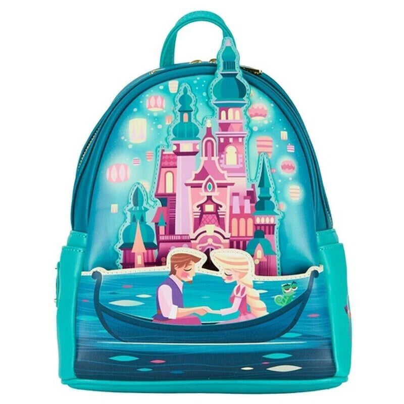 Loungefly Disney Princess Series Manga Style Animated Collage Collection Mini Backpack