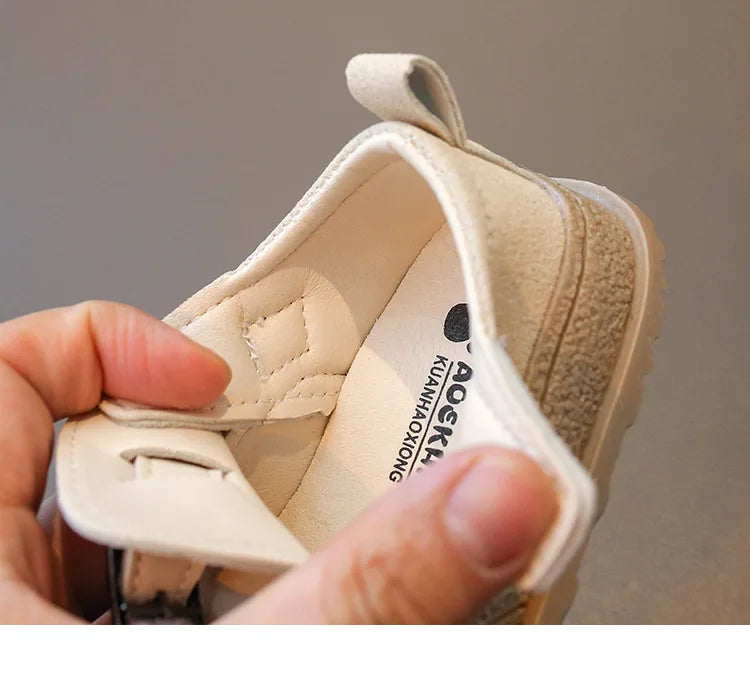 Boys' Boken Shoes Soft Soled Children's Shoes 2025 New Arrivals 0-1 years old Children's Sports Shoes Fashion Retro Bean Shoes