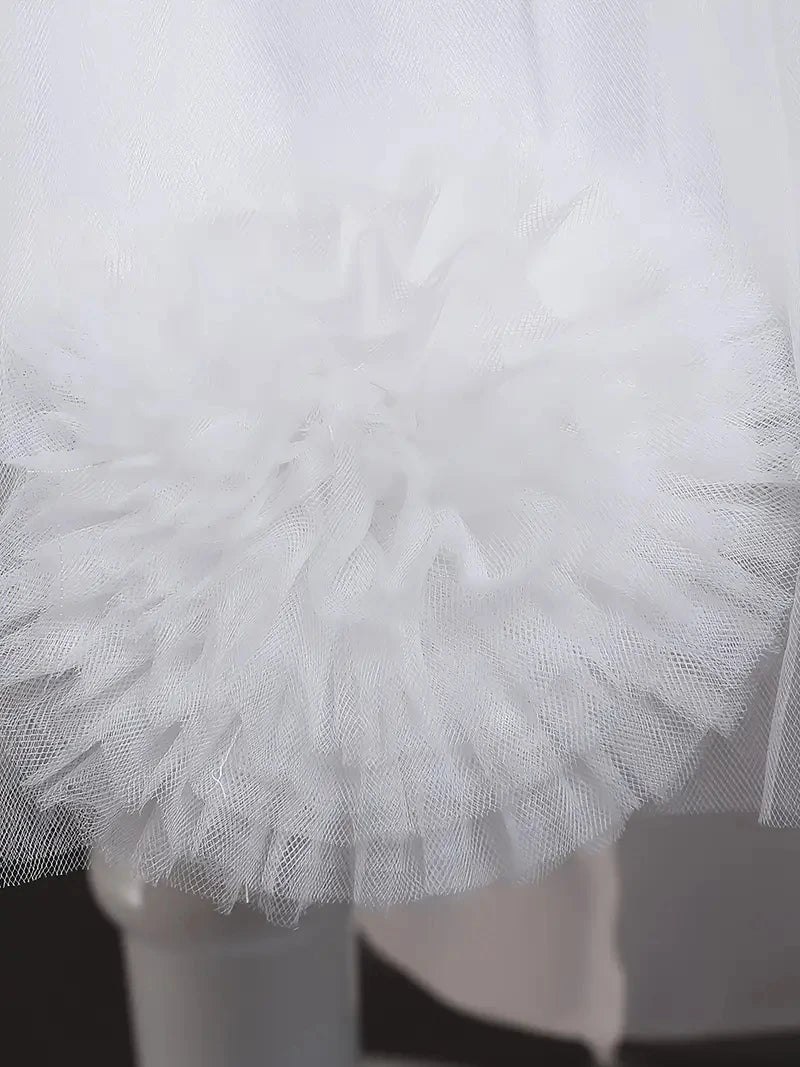 Girls Princess Dress Sleeveless Sequin Mesh Tutu Dress Performance Dress Wedding Flower Girls Dress For Evening Birthday #2038