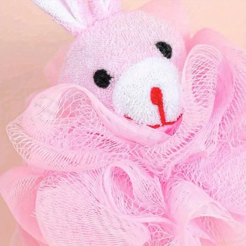 Bath Sponges Animal Kids Loofah Bath Pouf Mesh Animal Toy Bath Sponge Colorful Cartoon Body Scrubber Balls Shower Mesh for Kids