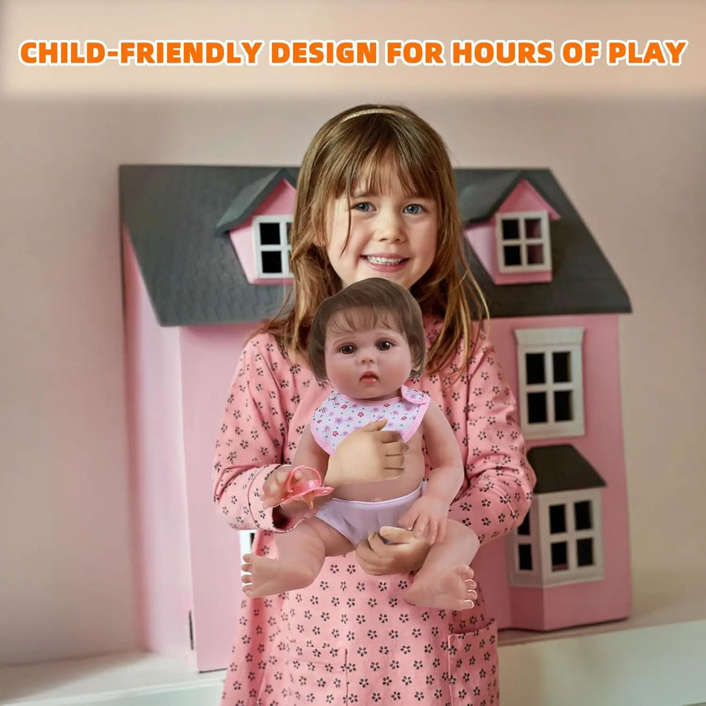 Baby Doll Accessories Set 7PCS Feeding & Caring Set with Magic Bottles Pacifier Diapers Bibs Doll Pretend Play Gift for Kids