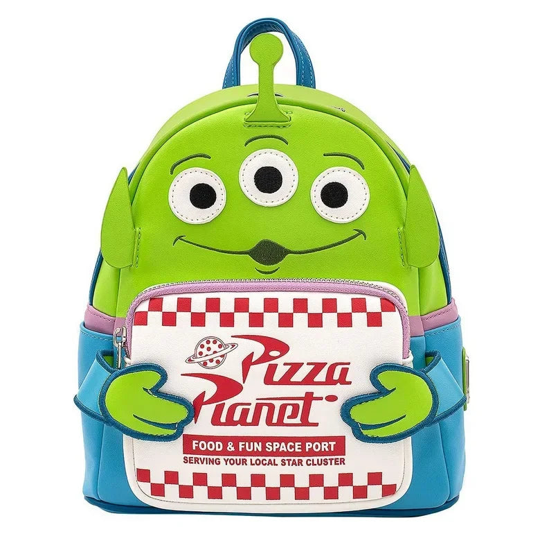Loungefly Pixar Toy Story Movie Collab Triple Pocket Mini Backpack ﻿wallet