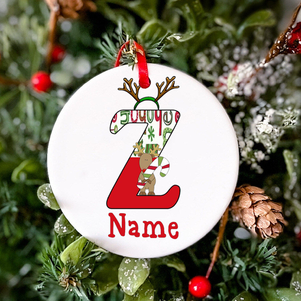 Personalized Christmas Baby Ornament Custom Name Toddler Xmas Ceramic Ornament Baby Photo Prop Ornament Christmas Keepsake Gift