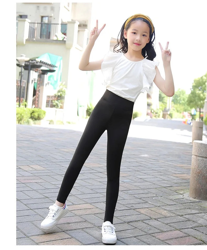 1pcs Spring Summer Thin Kid Leggings Children Tights Casual Sweat Pants Girls Shark Pants Autumn Toddler Skinny Cropped Trouser