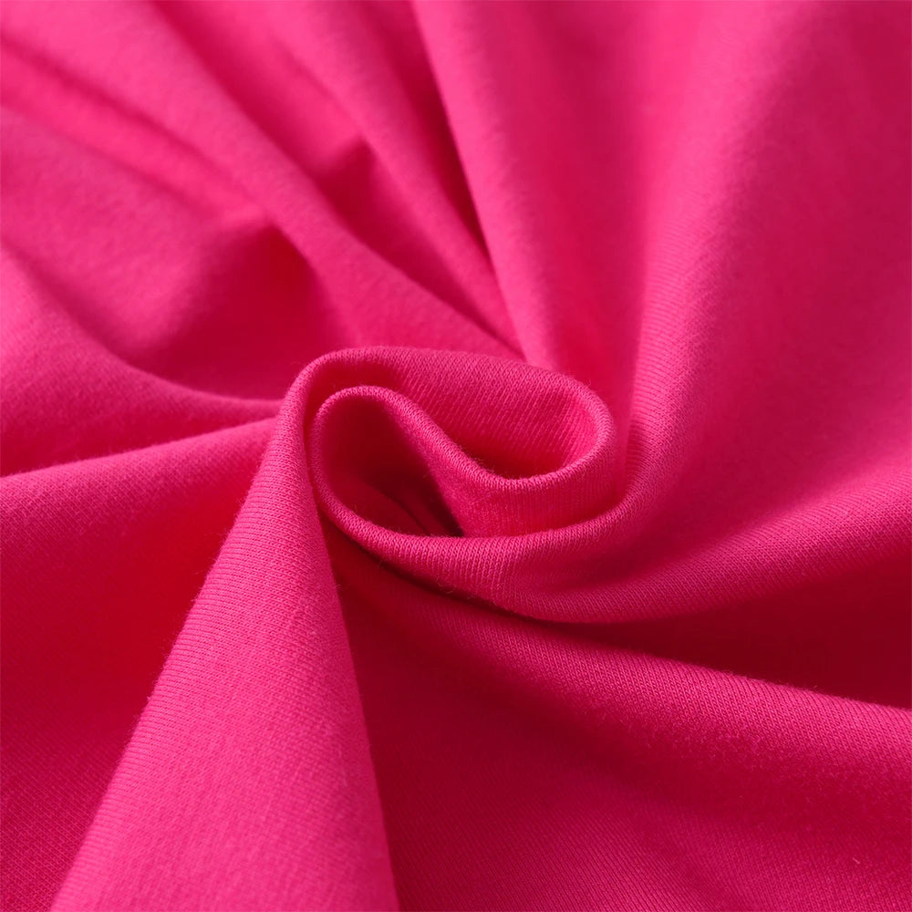 DXTON Summer Girls Dresses Unicorn Children Flying Sleeve Dress Cartoon Toddlers Casual Straight Dresses Kids Clothing 3-12 Year