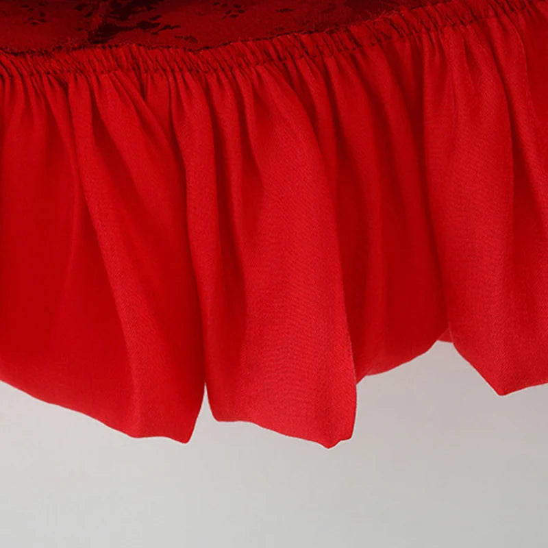 Summer New Chinese Retro Style Baby Girl Dress, Red Spring Festival Party Children'S Clothes Comes With Pendant (0 -3 Years）