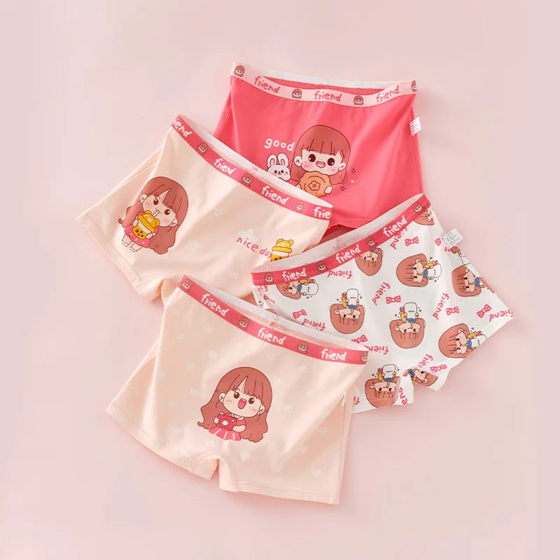 Girl A Cotton Briefs Boxers Breathable Underpants Girl Quality Panties Size 90-165 Healthy Briefs Kids Comfortable Soft Boxers