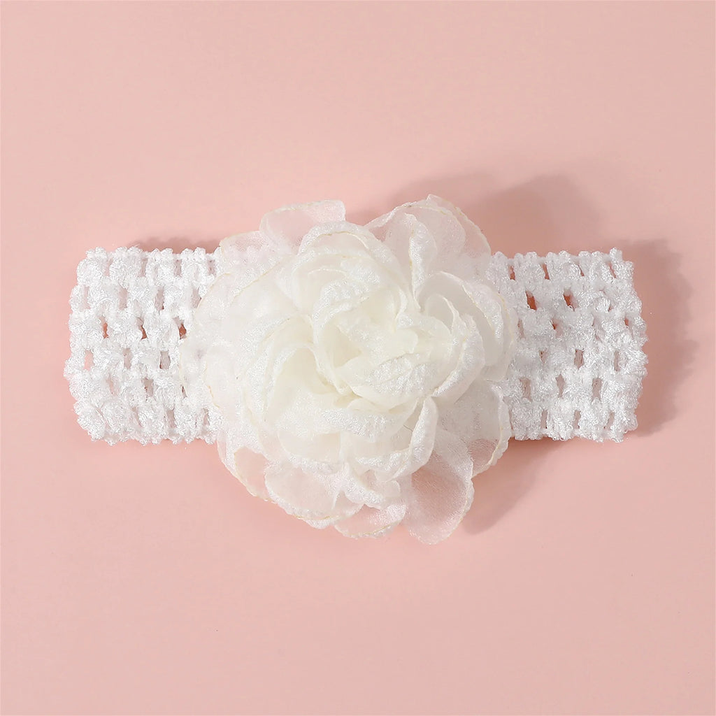 Adorable Baby Girls Hair Bow Clips and Socks Set Sweet Floral Headbands and Ankle Socks Infant Christening Outfit Accessory