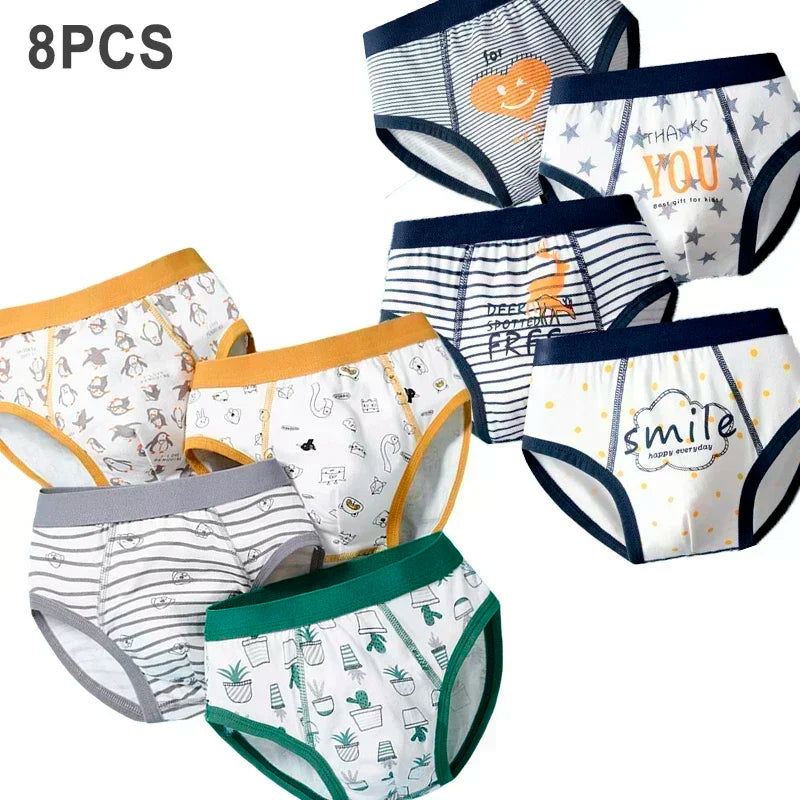 Multipack Cotton Boy Briefs Panties Excavator Pattern Kids Underpants Breathable Cartoon Design Child Hot Shorts Boys Underwear