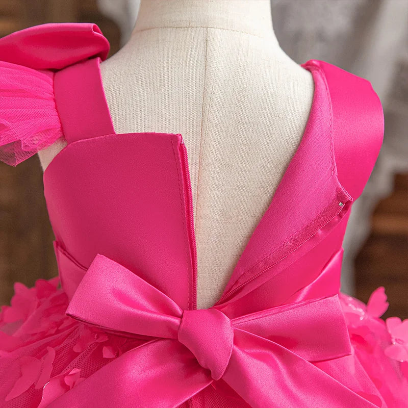 Mickey Minnie Mouse Girl Princess Dress Kid Clothes Party Birthday Outfits Evening Party Tulle Dress Wedding Wear Bowknot Dress