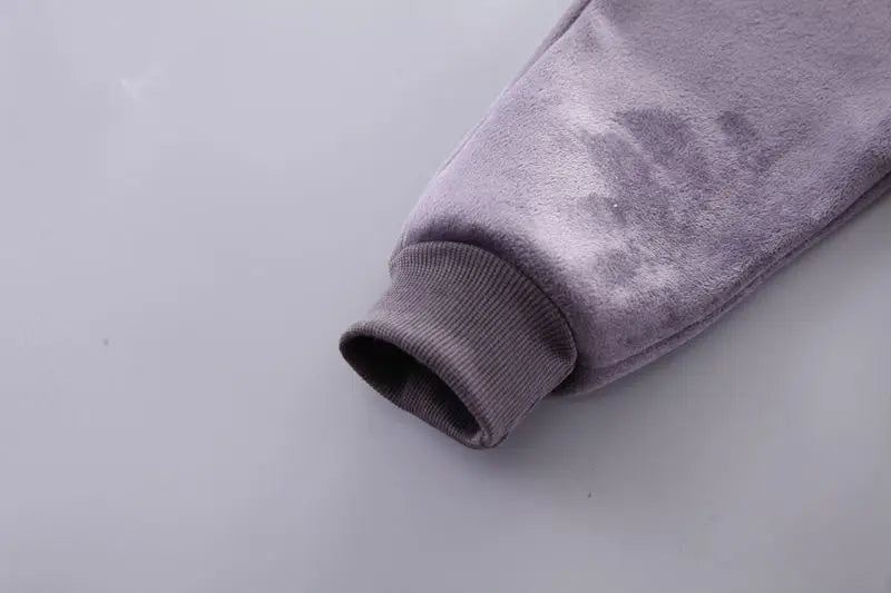 Baby Boys Clothes Sets Autumn Winter Thick Fleece Astronaut Hooded Vest Coat Pants 3Pcs for Kids Casual Outfits Girls Warm Suit