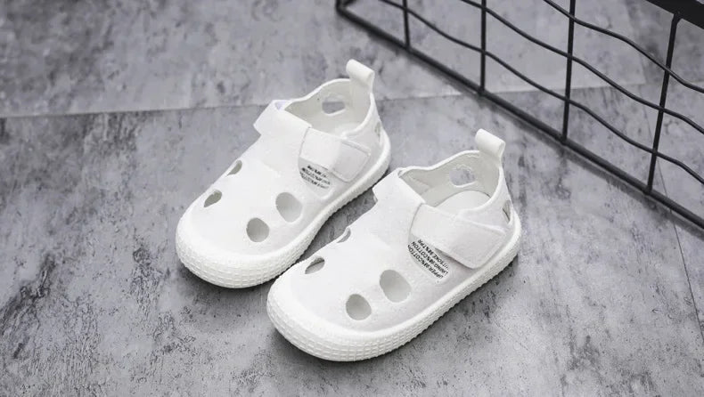 Kids Sandals Summer Girls Boys Cut Out Sneakers Breathable Children Sports Shoes Closed Toe Baby Toddlers Beach Sandalias Flats