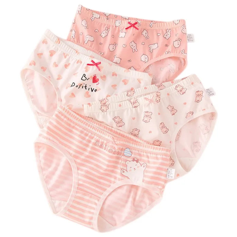Girl A Cotton Briefs Boxers Breathable Underpants Girl Quality Panties Size 90-165 Healthy Briefs Kids Comfortable Soft Boxers