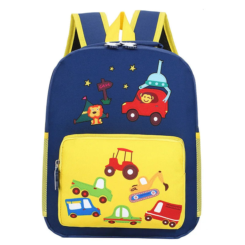 Lightweight Kids Backpack School Bag Children Cute Cartoon Animal Car Travel Rucksack Backpack For Kindergarten Boys Girls