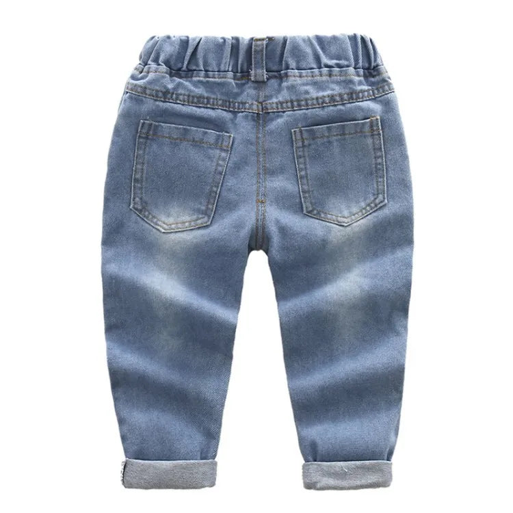 Fashion Baby Boys Cotton Clothing Sets Kids Cartoon Mickey Mouse Long Sleeve Tops + Jeans Pants 2Pcs for Children Tracksuits