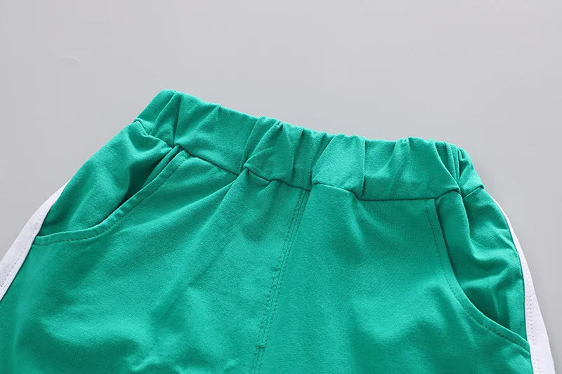 New Summer Baby Girls Clothes Suit Children Boys Fashion T-Shirt Shorts 2Pcs/Sets Toddler Costume Kids Outfits Infant Tracksuits