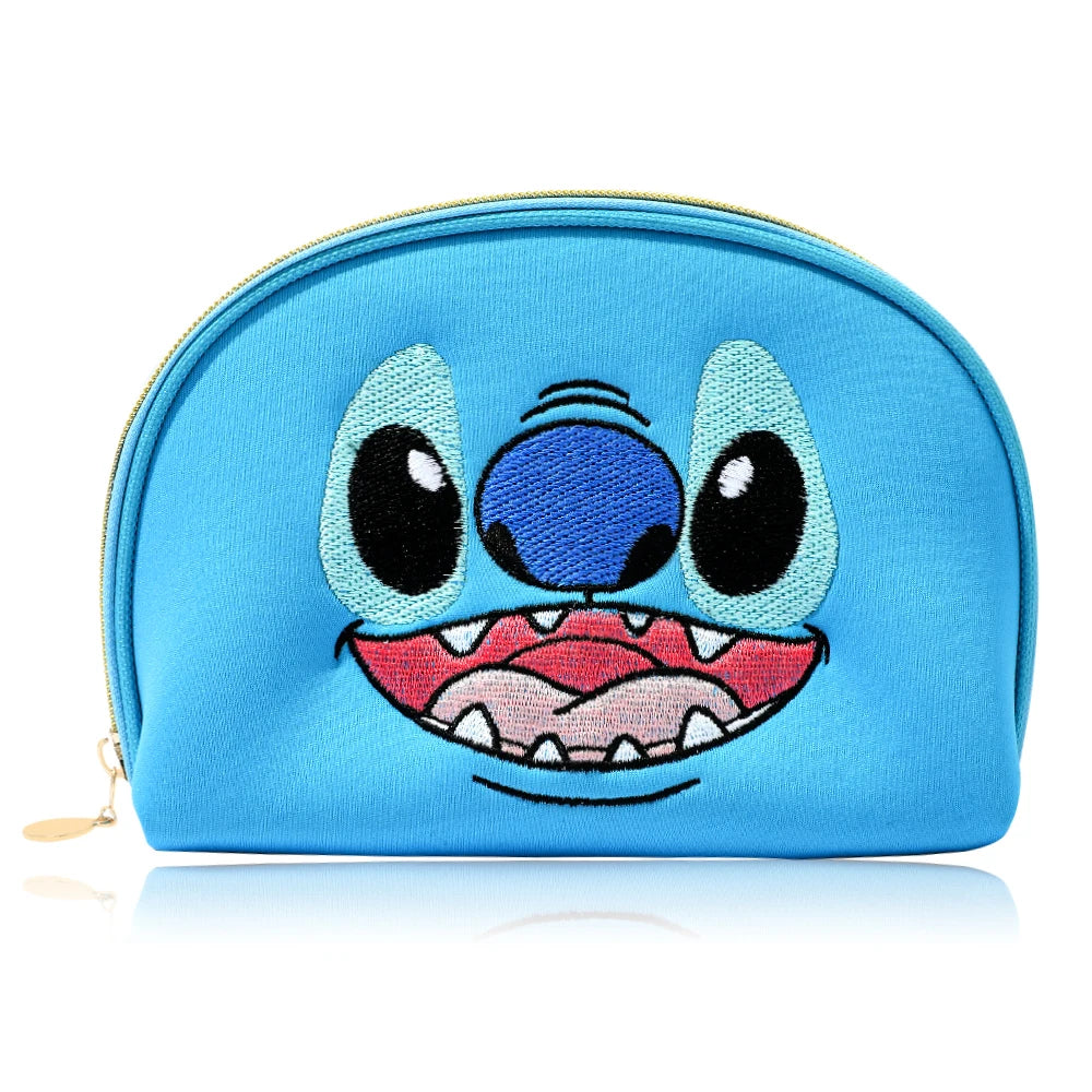 Cartoon cute Stitch makeup brush set, creative makeup tools, suitable for girls' birthday parties, holiday gifts