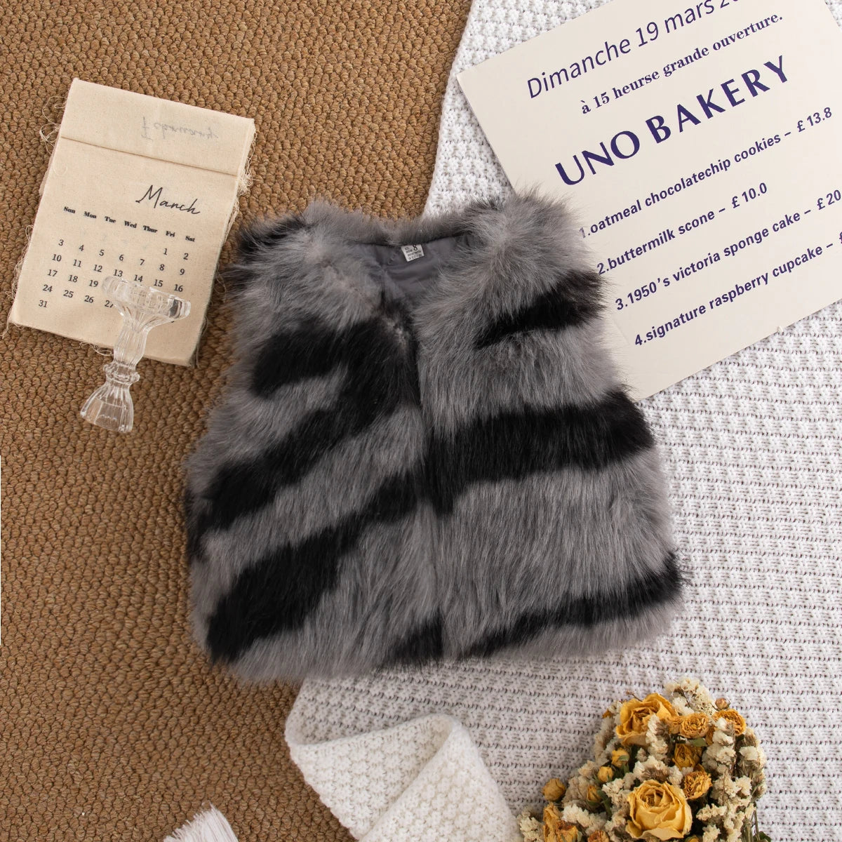 New Autumn And Winter Baby Girl Vest Coat, Simple Style Warm Children'S Clothing For Babies Aged 9 Months To 3 Years Old