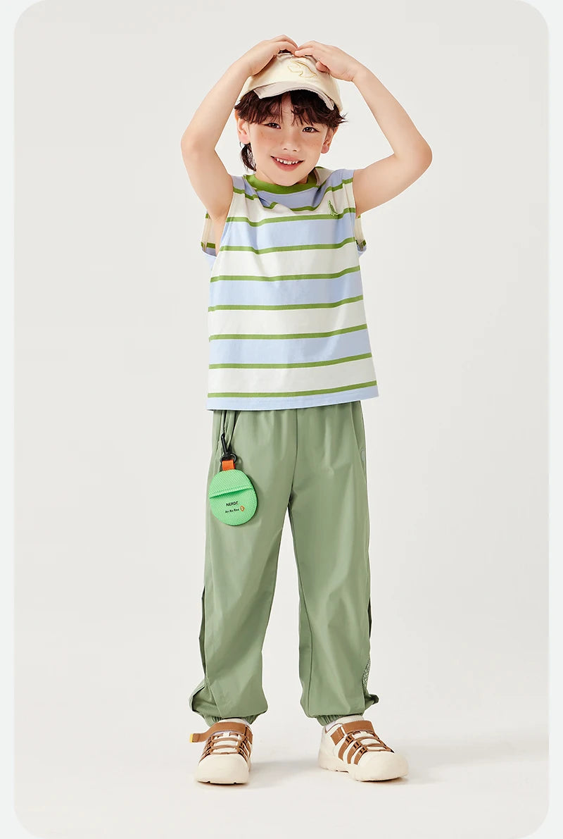 Mini Bala Boys Quick-Dry Cotton Tank Top Breathable Soft and Skin-Friendly 2025 New Summer Underwear for Kids