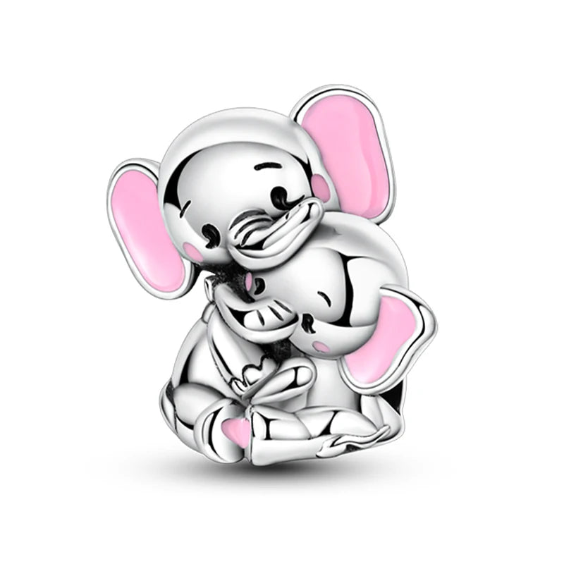 Hot Sale Charms Beads 925 Sterling Silver Pink Perfume Bottle Letter Luminous Firefly Tarot Card Beads Fit DIY Bracelets Jewelry